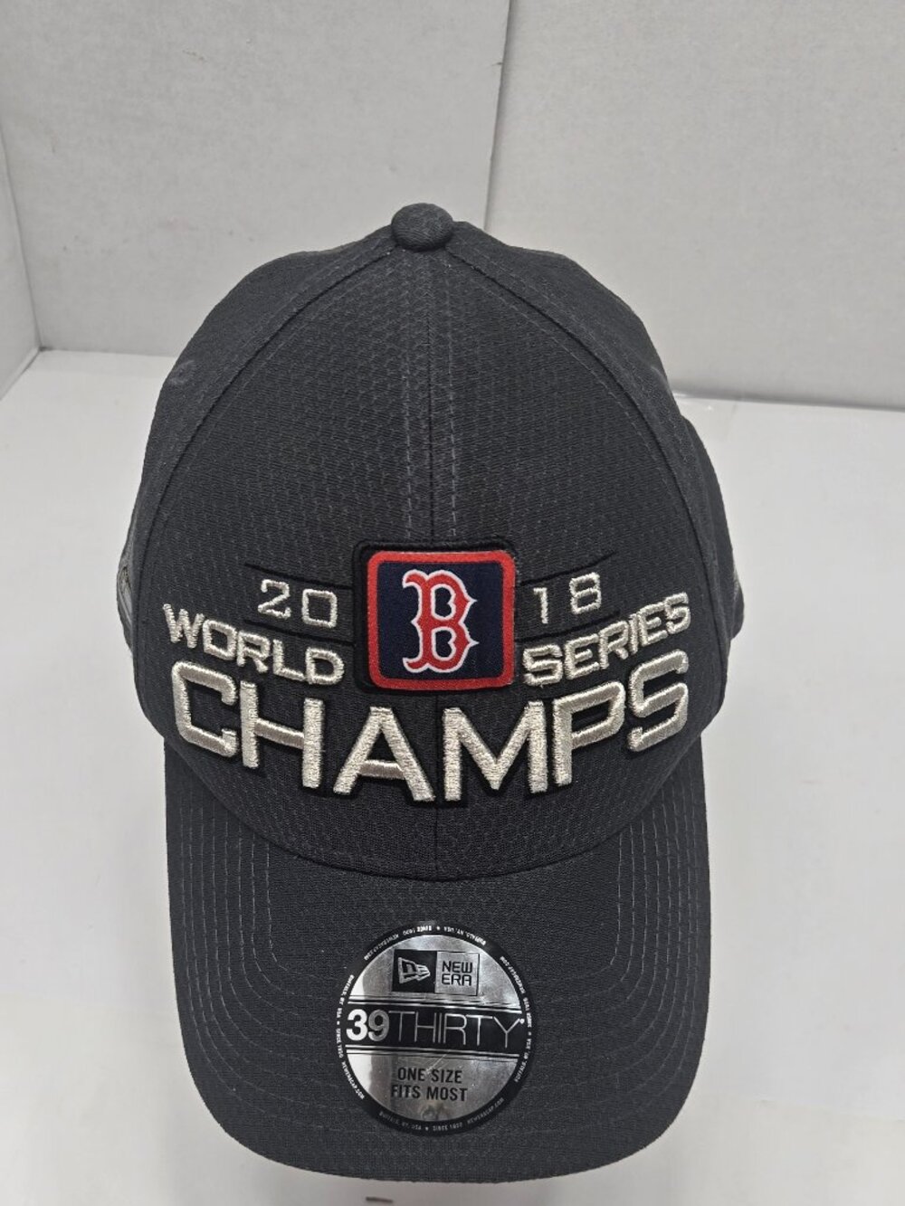 Boston Red Sox 2018 World Series Champs New Era 39THIRTY Hat OSFM